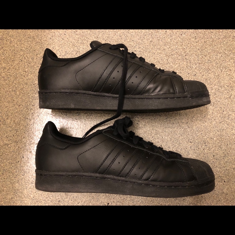 Adidas black shell, men, size 8.5